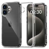 Apple iPhone 16 Tech-Protect Flexair Hybrid Clear dėklas telefonui skaidrus