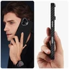 „Tech-Protect Ion Carbon MagSafe“ dėklas, skirtas „iPhone 17“ - juodas ir sidabrinis