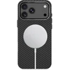 Dėklas Tech-Protect ION CARBON MagSafe iPhone 17 Pro Max / 18 Pro Max Juodas/SIDABRINIS