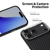 „Tech-Protect Ion Carbon MagSafe“ dėklas, skirtas „iPhone 17 Pro“ - juodas ir sidabrinis