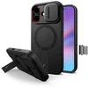 Tech-Protect Kevlar Aura MagSafe dėklas skirtas Apple iPhone 17 – juodos spalvos