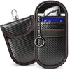 Dėklas TECH-PROTECT KLR100 POUCH KEYLESS RFID SIGNAL BLOCKER CASE CARBON Juodas/Raudonas