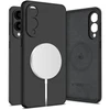 Dėklas Tech-Protect Liquid Silicone MagSafe case skirta Samsung Galaxy S25 Edge – juodos spalvos