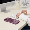 Dėklas Tech-Protect Magmat Magsafe CC do iPhone 17 Pro / 18 Pro dark cherry/clear