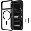 Dėklas Tech-Protect Magmat Magsafe CC do iPhone 17 Pro / 18 Pro juodas/clear