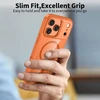 „Tech-Protect MagMat MagSafe“ dėklas, skirtas „iPhone 17 Pro Max“ – permatomas oranžinis