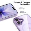 „Tech-Protect MagMat MagSafe“ dėklas, skirtas iPhone 17 - permatomas violetinis