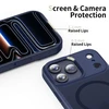 „Tech-Protect MagMat MagSafe“ dėklas, skirtas „iPhone 17 Pro Max“ – tamsiai mėlynas Mėlyna