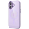 „Tech-Protect MagMat MagSafe“ dėklas, skirtas iPhone 17 - permatomas violetinis