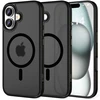 Apple iPhone 16 Tech-Protect Magmat MagSafe Matte dėklas telefonui juodos spalvos