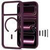 Tech-Protect MagOne CC MagSafe Case + Tempered Glass 2 vnt. for iPhone 18 Pro Max / 17 Pro Max - Clear Burgundy