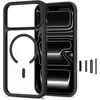 Tech-Protect MagOne CC MagSafe Case + Tempered Glass 2 vnt. for iPhone 18 Pro / 17 Pro - Clear Juodas