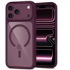Tech-Protect MagOne CC MagSafe Case + Tempered Glass 2 vnt. for iPhone 18 Pro Max / 17 Pro Max - Clear Burgundy