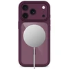 Tech-Protect MagOne CC MagSafe Case + Tempered Glass 2 vnt. for iPhone 18 Pro Max / 17 Pro Max - Clear Burgundy