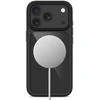 Tech-Protect MagOne CC MagSafe Case + Tempered Glass 2 vnt. for iPhone 18 Pro / 17 Pro - Clear Juodas