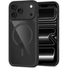 Tech-Protect MagOne CC MagSafe Case + Tempered Glass 2 vnt. for iPhone 18 Pro / 17 Pro - Clear Juodas