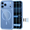 Tech-Protect MagOne CC MagSafe Case + Tempered Glass 2 vnt. for iPhone 18 Pro Max / 17 Pro Max - Clear Mėlyna