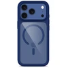 Tech-Protect MagOne MagSafe CC Case + Tempered Glass 2 vnt. for iPhone 18 Pro / 17 Pro - Clear Navy Mėlyna