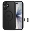 „Tech-Protect Magpeak Magsafe CC“ dėklas, skirtas „iPhone 17“ – matinis juodas
