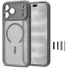 Dėklas TECH-PROTECT MAGPEAK MAGSAFE CC IPHONE 17 PRO MAX / 18 PRO MAX Šaltas titanas