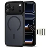 „Tech-Protect Magpeak Magsafe CC“ dėklas, skirtas „iPhone 17 Pro“ – matinis juodas