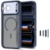 Tech-Protect MagPrime MagSafe dėklas „CC“ iPhone 18 Pro Max / 17 Pro Max – matinis tamsiai mėlynas