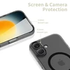 „Tech-Protect MagSlim MagSafe“ dėklas, skirtas „iPhone 17“ – matinis juodas