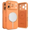„Tech-Protect“ silikoninis „MagSafe“ dėklas, skirtas „iPhone 17 Pro“ – oranžinis