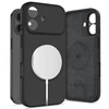 „Tech-Protect“ silikoninis „MagSafe“ dėklas, skirtas „iPhone 17“ – Juodas