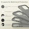 Apple iPhone 16 Pro Max Tech-Protect Silicone MagSafe Clay dėklas telefonui pilkos spalvos