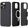 Apple iPhone 16 Pro Tech-Protect Silicone MagSafe Matte dėklas telefonui juodos spalvos
