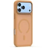 Dėklas Telforceone Mag Matt case for iPhone 17 Pro 6,3" / iPhone 18 Pro 6,3" ruda big hole