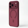 Dėklas Telforceone Mag Matt case for Samsung Galaxy S25 FE maroon camera protection