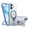 Dėklas Torras Ostand Spin Case, skirtas iPhone 16 (mėlynas)