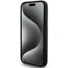 Tumi TUHMP15XRBAK Apple iPhone 15 Pro Max 6.7" juodos spalvos kietas dėklas, odinis balistinio rašto MagSafe dėklas