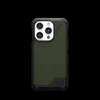 UAG Urban Armor Gear dėklas METROPOLIS LT, suderinamas su „MagSafe“, skirtas IPHONE 15 Pro, alyvuogių spalvos, kevlaras