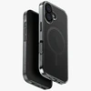 UNIQ Clario dėklas skirtas Apple iPhone 17 Magclick Charging juodos spalvos