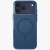 UNIQ Clario dėklas skirtas Apple iPhone 17 Pro Max Magclick Charging mėlynos spalvos