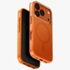 UNIQ Clario dėklas skirtas Apple iPhone 17 Pro Magclick Charging oranžinės spalvos