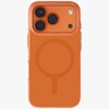 UNIQ Clario dėklas skirtas Apple iPhone 17 Pro Magclick Charging oranžinės spalvos