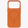 UNIQ Clario dėklas skirtas Apple iPhone 17 Pro Magclick Charging oranžinės spalvos