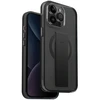 UNIQ dėklas Heldro Mag Apple iPhone 15 Pro Max 6.7" Magclick Charging juodos spalvos