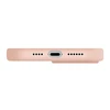 UNIQ dėklas Lino Hue Apple iPhone 14 Pro 6,1"Magclick Charging rožinės spalvos
