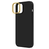 UNIQ dėklas Lino Apple iPhone 14 Plus / 15 Plus 6.7" juodos spalvos