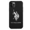 Dėklas „Us Polo Assn US Polo“ USHCN65SLHRBK „iPhone 11 Pro Maxjuodos spalvos silikoninė kolekcija“