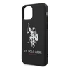 Dėklas „Us Polo Assn US Polo“ USHCN65SLHRBK „iPhone 11 Pro Maxjuodos spalvos silikoninė kolekcija“