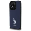 Us Polo Assn US Polo USHCP15XPGEV Apple iPhone 15 Pro Max 6,7" dėklas telefonui mėlynos spalvos Leather Embroidered DH Color