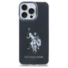 Us Polo Assn US Polo USHCP15XTPUHRBK Apple iPhone 15 Pro Max 6,7" dėklas telefonui juodos spalvos Shiny Big Logo