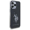 Us Polo Assn US Polo USHCP15XTPUHRBK Apple iPhone 15 Pro Max 6,7" dėklas telefonui juodos spalvos Shiny Big Logo