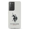 Us Polo Assn US Polo USHCS21LSLHRWH S21 Ultra G998 dėklas telefonui baltos spalvos silikoninis Logo